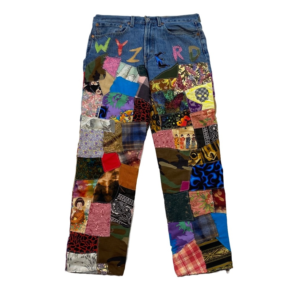 Levi's Patchwork Multicolor Denim Jeans